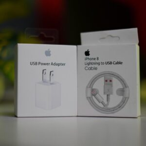 Home USB Power Adapter With Lightning to USB Cable