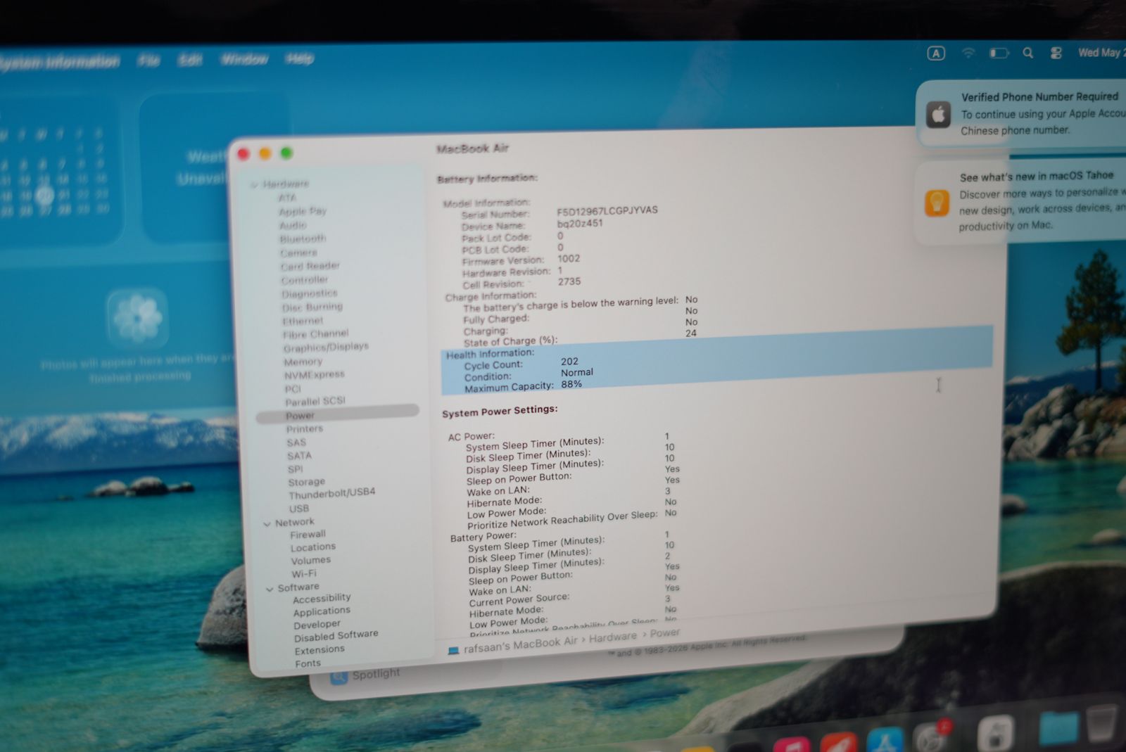 Macbook Air 13.3” M1 Chip BH 88% - Image 7