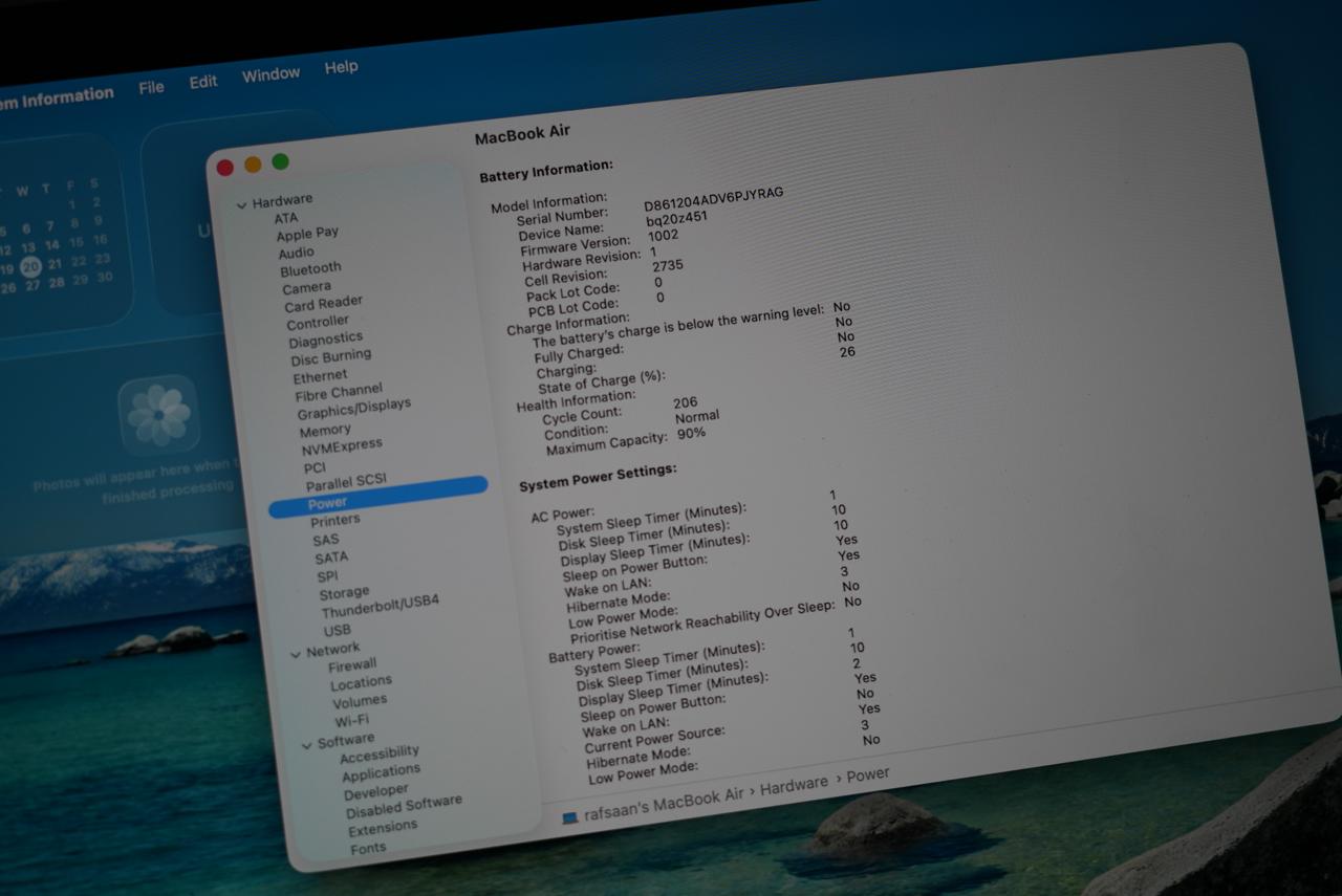Macbook Air 13.3” M1 Chip BH 90 % - Image 3