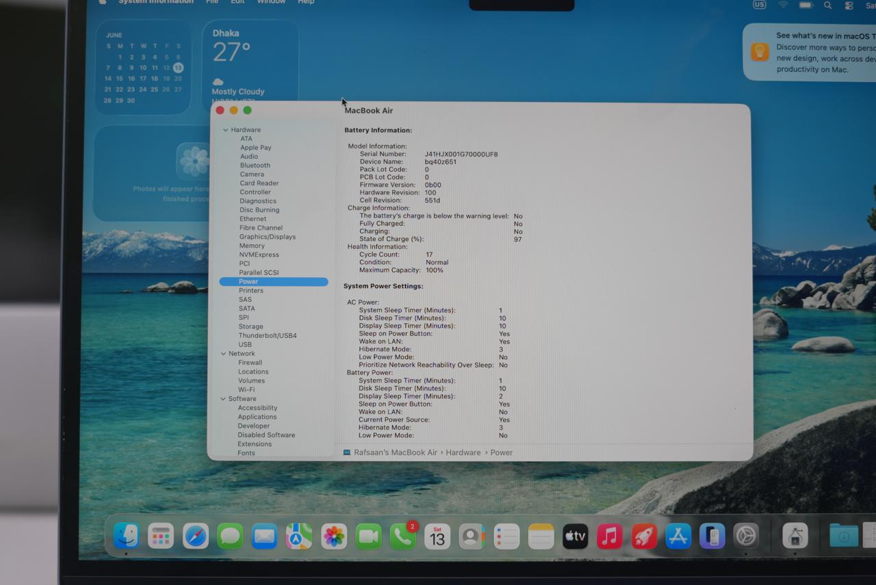 Macbook Air 13” M4 Chip BH 100% - Image 10