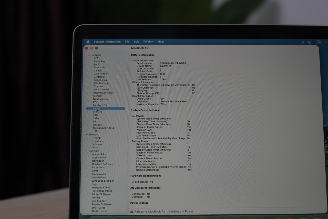 Macbook Air 13” M1 Chip BH 79% - Image 4