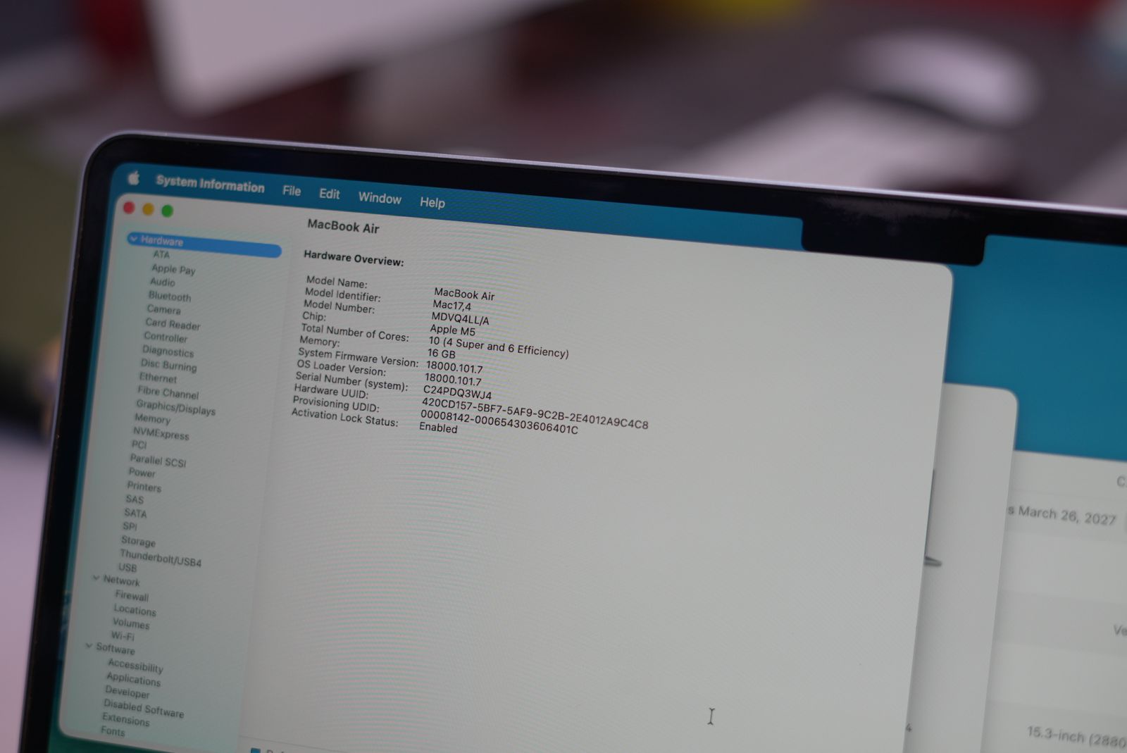 Macbook M5 Air (USA) BH 100% - Image 4