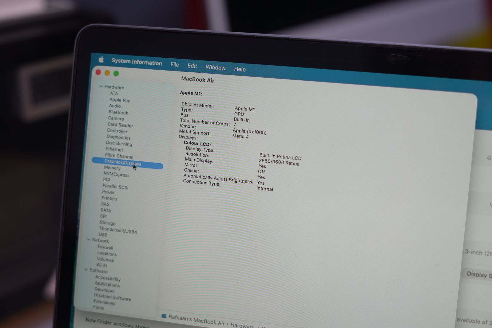 Macbook M1 Air (USA) BH 84% - Image 6