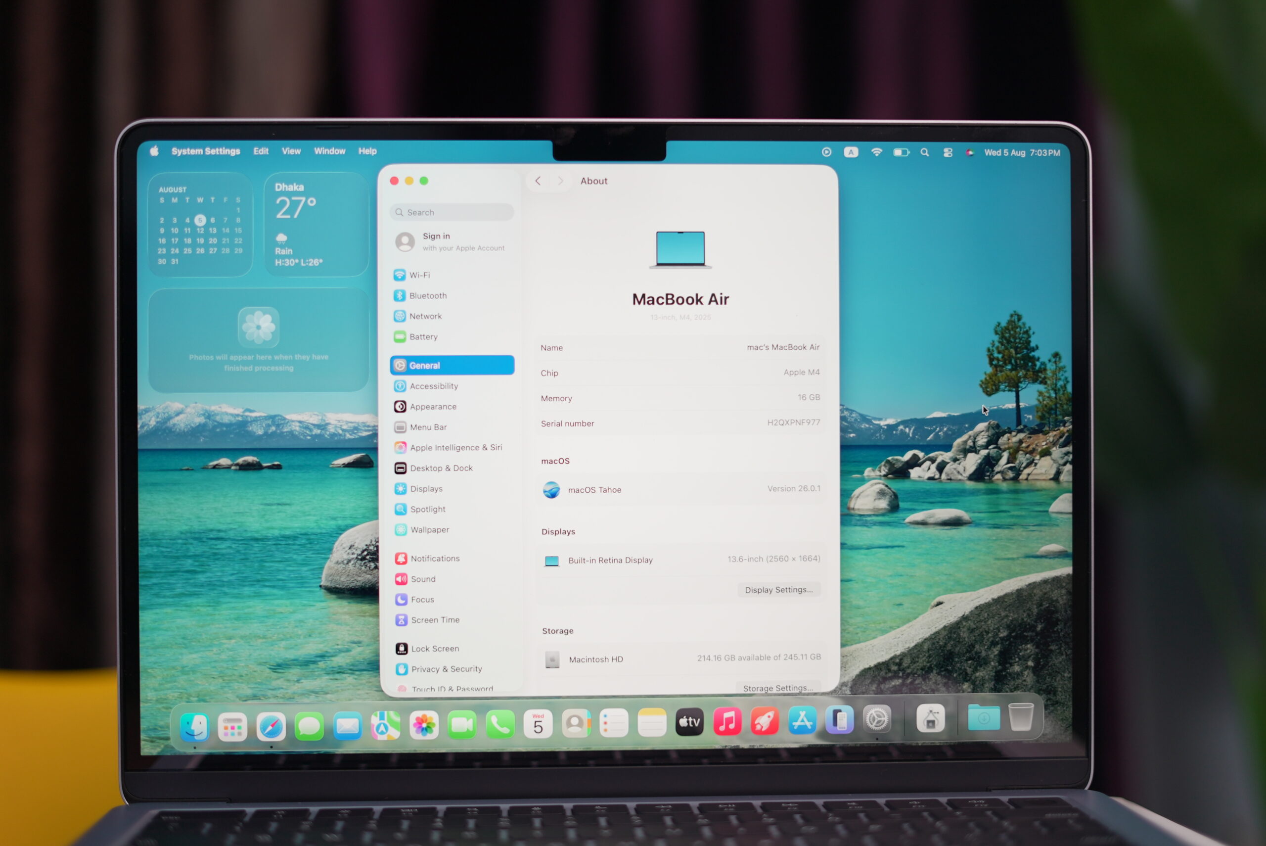 Macbook M4 Air (16/256) BH 100% - Image 6