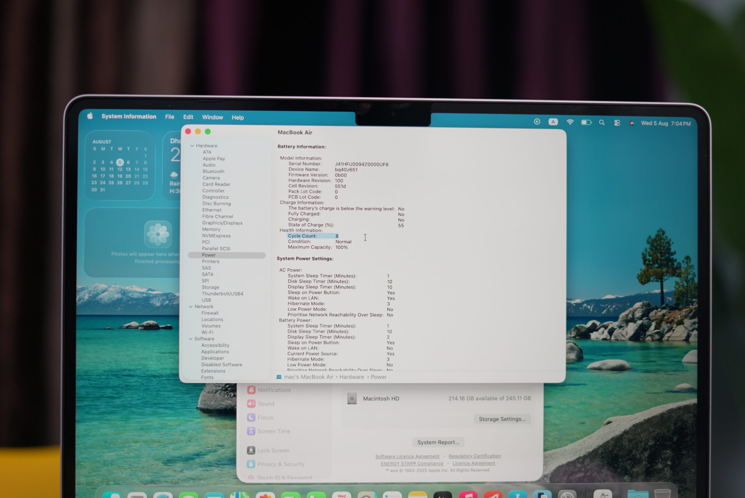 Macbook M4 Air (16/256) BH 100% - Image 8